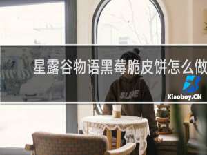 星露谷物语黑莓脆皮饼怎么做