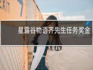 星露谷物语齐先生任务奖金