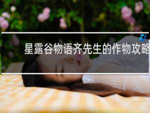 星露谷物语齐先生的作物攻略