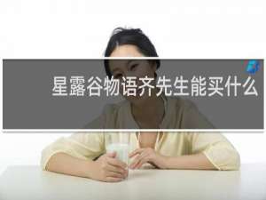 星露谷物语齐先生能买什么