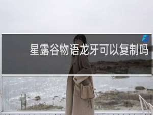 星露谷物语龙牙可以复制吗