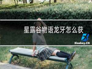 星露谷物语龙牙怎么获