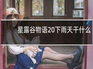 星露谷物语 下雨天干什么