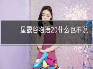 星露谷物语 什么也不说