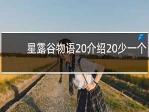 星露谷物语 介绍 少一个