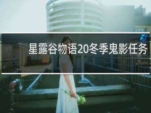星露谷物语 冬季鬼影任务