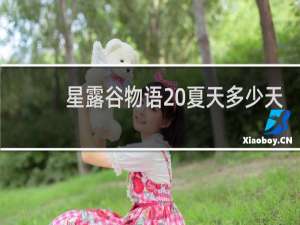 星露谷物语 夏天多少天