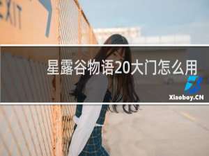 星露谷物语 大门怎么用