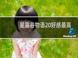 星露谷物语 好感最高