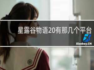 星露谷物语 有那几个平台