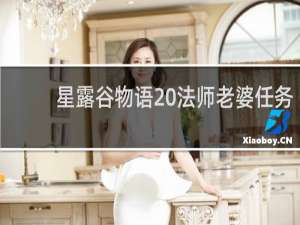 星露谷物语 法师老婆任务