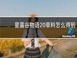 星露谷物语 草料怎么得到