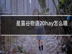 星露谷物语 hay怎么喂