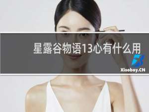 星露谷物语13心有什么用