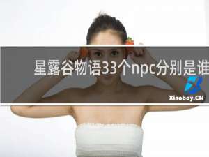 星露谷物语33个npc分别是谁