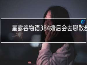 星露谷物语384婚后会去哪散步