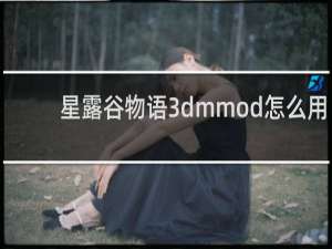 星露谷物语3dmmod怎么用