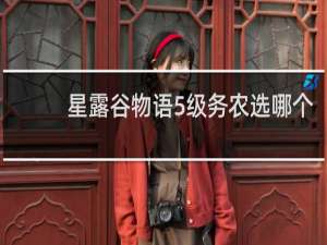 星露谷物语5级务农选哪个