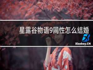 星露谷物语9同性怎么结婚