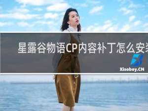星露谷物语CP内容补丁怎么安装