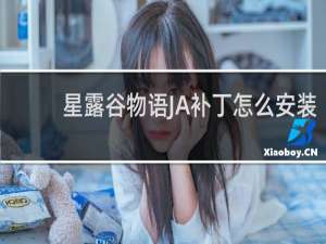 星露谷物语JA补丁怎么安装