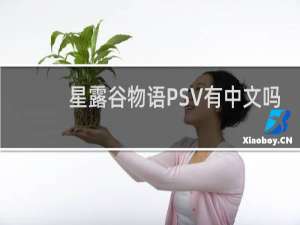 星露谷物语PSV有中文吗