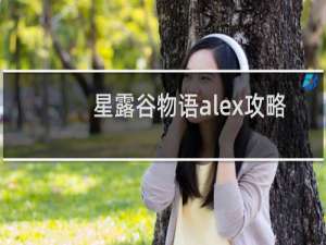 星露谷物语alex攻略