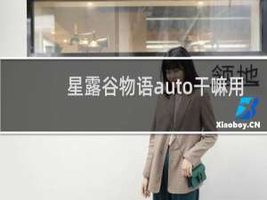 星露谷物语auto干嘛用