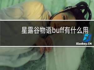 星露谷物语buff有什么用