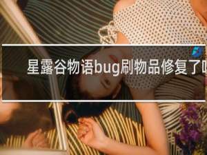 星露谷物语bug刷物品修复了吗