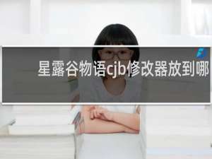 星露谷物语cjb修改器放到哪