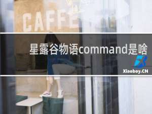 星露谷物语command是啥