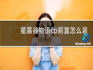 星露谷物语cp前置怎么装