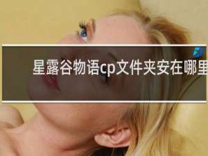 星露谷物语cp文件夹安在哪里