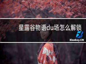 星露谷物语du场怎么解锁