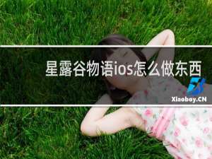 星露谷物语ios怎么做东西