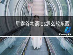 星露谷物语ios怎么放东西