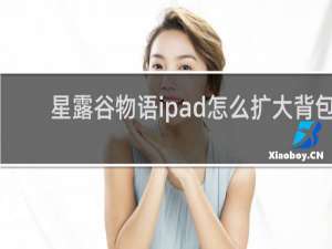星露谷物语ipad怎么扩大背包