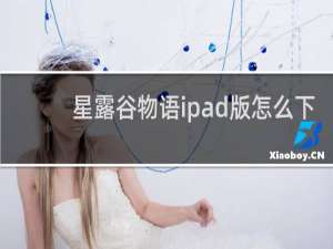 星露谷物语ipad版怎么下