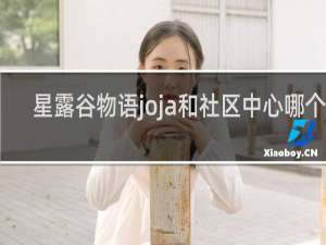 星露谷物语joja和社区中心哪个好