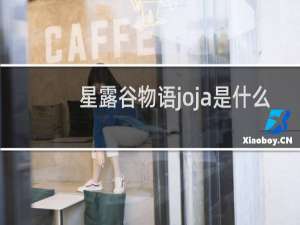 星露谷物语joja是什么