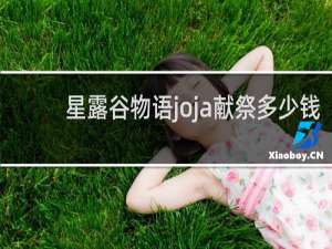 星露谷物语joja献祭多少钱