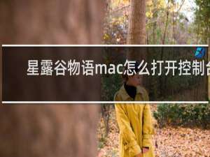 星露谷物语mac怎么打开控制台