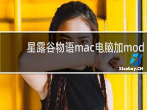 星露谷物语mac电脑加mod