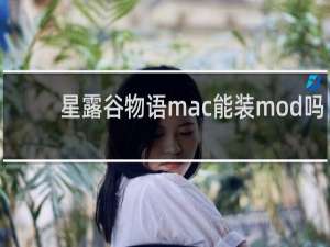 星露谷物语mac能装mod吗