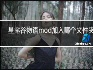 星露谷物语mod加入哪个文件夹里