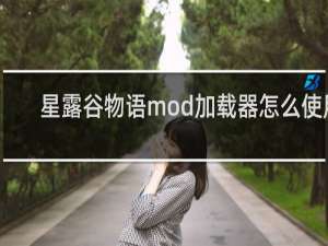 星露谷物语mod加载器怎么使用