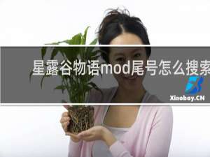 星露谷物语mod尾号怎么搜索