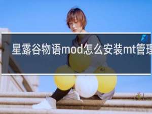 星露谷物语mod怎么安装mt管理器