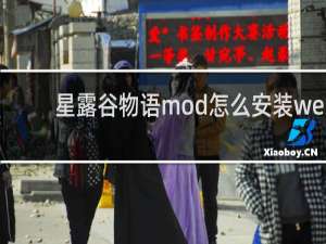 星露谷物语mod怎么安装we